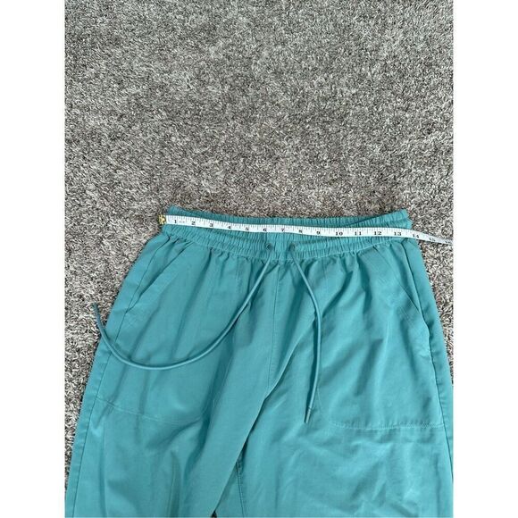 Aritzia TNA Speed Jogger Athletic Drawstring Tapered Leg Pull on Teal Blue Sz M - Picture 7 of 10